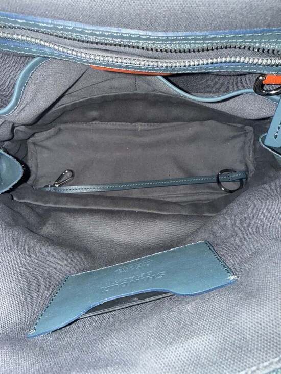 Shinola Mini Zip Backpack Slate Blue Leather Detroit Made $795 Retail main image 8